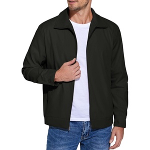 image:imageCOOFANDY Mens Lightweight Zip Up Jacket Eisenhower Work Office Jackets Casual Golf OutwearAblack