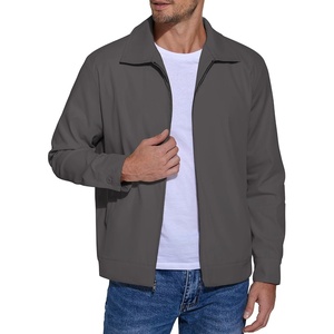 image:imageCOOFANDY Mens Lightweight Zip Up Jacket Eisenhower Work Office Jackets Casual Golf OutwearCharcoal