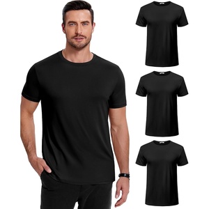 image:imageCOOFANDY Mens TShirts Short Sleeve Crew Neck Casual Summer Basic Tee Shirt  Lightweight Basic SoftCasual VersatileBreathableC Black 3 Pack