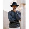 image:imageCOOFANDY Mens Sweater Crewneck Pullover Lightweight Dress Sweater Silm Fit  Soft Knit Fabric Lightweight Triangle Weave Design Comfy Casual Basic Pullover Wrinkle Free Stylish Fashion 2026Dark Gray