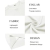 image:imageCOOFANDY Mens Sweater Crewneck Pullover Lightweight Dress Sweater Silm Fit  Soft Knit Fabric Lightweight Triangle Weave Design Comfy Casual Basic Pullover Wrinkle Free Stylish Fashion 2026Cream White