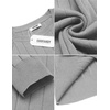 image:imageCOOFANDY Mens Crewneck Pullover Sweater Business Casual Ribbed Knit Sweater  Dress Sweater for Fall Winter Soft Thermal Knit Long Sleeves Ribbed Textured Crew Neck Easy Layering for WorkLight Gray