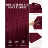 image:imageCOOFANDY Polo Shirts for Men Short Sleeve Shirts Casual Stylish Collared Summer Textured Knit ShirtsDark Red