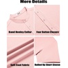 image:imageCOOFANDY Mens Casual Henley Shirt Short Sleeve Band Collar Shirt Summer Beach Hippie Vacation T Shirt with ButtonPink