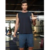 image:imageCOOFANDY Mens 2 Pack 9 inch Gym Workout Shorts Lightweight Casual Active Running Shorts with PocketsNavy Blue1 Pack of 1