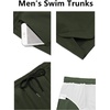 image:imageCOOFANDY Mens Swim Trunks Quick Dry Board Shorts Swimwear Bathing Suit  Quick Dry Four Way Stretch Fabric3 inch InseamSide PocketsArmy Green