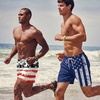 image:imageCOOFANDY Mens Swim Trunks Quick Dry Board Shorts Swimwear Bathing Suit  Quick Dry Four Way Stretch Fabric3 inch InseamSide PocketsP American Flag5