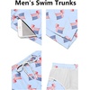 image:imageCOOFANDY Mens Swim Trunks Quick Dry Board Shorts Swimwear Bathing Suit  Quick Dry Four Way Stretch Fabric3 inch InseamSide PocketsP American Flag6