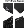image:imageCOOFANDY Mens Swim Trunks Quick Dry Board Shorts Swimwear Bathing Suit  Quick Dry Four Way Stretch Fabric3 inch InseamSide PocketsP Black American Flag