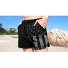 image:imageCOOFANDY Mens Swim Trunks Quick Dry Board Shorts Swimwear Bathing Suit  Quick Dry Four Way Stretch Fabric3 inch InseamSide PocketsP Black American Flag