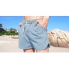image:imageCOOFANDY Mens Swim Trunks Quick Dry Board Shorts Swimwear Bathing Suit  Quick Dry Four Way Stretch Fabric3 inch InseamSide PocketsP Blue Combo