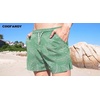 image:imageCOOFANDY Mens Swim Trunks Quick Dry Board Shorts Swimwear Bathing Suit  Quick Dry Four Way Stretch Fabric3 inch InseamSide PocketsP Light Green