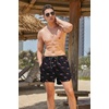 image:imageCOOFANDY Mens Swim Trunks Quick Dry Board Shorts Swimwear Bathing Suit  Quick Dry Four Way Stretch Fabric3 inch InseamSide PocketsPinkshark Black