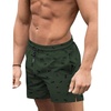 image:imageCOOFANDY Mens Swim Trunks Quick Dry Board Shorts Swimwear Bathing Suit  Quick Dry Four Way Stretch Fabric3 inch InseamSide PocketsPrinted Army Green
