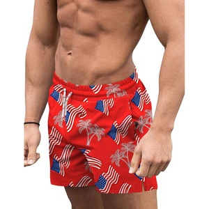 image:imageCOOFANDY Mens Swim Trunks Quick Dry Board Shorts Swimwear Bathing Suit  Quick Dry Four Way Stretch Fabric3 inch InseamSide PocketsP American Flag4