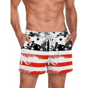 image:imageCOOFANDY Mens Swim Trunks Quick Dry Board Shorts Swimwear Bathing Suit  Quick Dry Four Way Stretch Fabric3 inch InseamSide PocketsP American Flag5