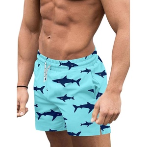 image:imageCOOFANDY Mens Swim Trunks Quick Dry Board Shorts Swimwear Bathing Suit  Quick Dry Four Way Stretch Fabric3 inch InseamSide PocketsP Shark Green