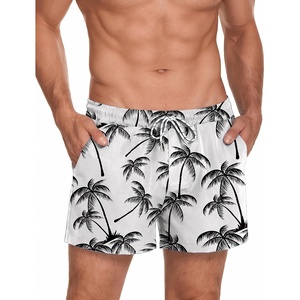 image:imageCOOFANDY Mens Swim Trunks Quick Dry Board Shorts Swimwear Bathing Suit  Quick Dry Four Way Stretch Fabric3 inch InseamSide PocketsP Whitecoconut Tree