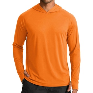 image:imageCOOFANDY Mens UPF 50 Sun Shirt Long Sleeve Fishing Shirt UV Protection Hoodie Summer Running Hiking Hooded Rash GuardOrange