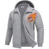 image:imageCOOFANDY Men Full Zip Hoodie Fleece Zipper Sweatshirt Casual Hooded Jacket  Llightweight fleeceLined and Zipper Versatile Drawstring Hood 2026 Fall Fashion Streetwear Casual Gym Outdoor JacketLight Grey