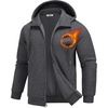 image:imageCOOFANDY Men Full Zip Hoodie Fleece Zipper Sweatshirt Casual Hooded Jacket  Llightweight fleeceLined and Zipper Versatile Drawstring Hood 2026 Fall Fashion Streetwear Casual Gym Outdoor JacketDark Grey