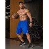 image:imageCOOFANDY Mens Athletic Running Shorts 7 9 Quick Dry Cool Mesh Gym Shorts  2 Zippered Pockets Lightweight Breathability Elastic Waistband Basketball ReadyRoyal Blue