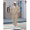 image:imageCOOFANDY Mens Athletic Tracksuit 2 Piece Sweat Suits Jacket and Pants Set  Tennis Sport Jogging Outfit Leisure Casual Style Full Zip Design Lightweight and Breathable Fabric Fashion StreetwearKhaki