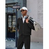 image:imageCOOFANDY Mens Athletic Tracksuit 2 Piece Sweat Suits Jacket and Pants Set  Tennis Sport Jogging Outfit Leisure Casual Style Full Zip Design Lightweight and Breathable Fabric Fashion StreetwearBlack