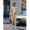 image:imageCOOFANDY Mens Athletic Tracksuit 2 Piece Sweat Suits Jacket and Pants Set  Tennis Sport Jogging Outfit Leisure Casual Style Full Zip Design Lightweight and Breathable Fabric Fashion StreetwearKhaki