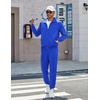 image:imageCOOFANDY Mens Athletic Tracksuit 2 Piece Sweat Suits Jacket and Pants Set  Tennis Sport Jogging Outfit Leisure Casual Style Full Zip Design Lightweight and Breathable Fabric Fashion StreetwearBlue
