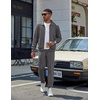 image:imageCOOFANDY Mens Athletic Tracksuit 2 Piece Sweat Suits Jacket and Pants Set  Tennis Sport Jogging Outfit Leisure Casual Style Full Zip Design Lightweight and Breathable Fabric Fashion StreetwearDark Gray