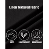 image:imageCOOFANDY Mens Button Down Shirts Short Sleeve Linen Textured Shirts Casual Summer Beach ShirtsBlack