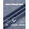 image:imageCOOFANDY Mens Button Down Shirts Short Sleeve Linen Textured Shirts Casual Summer Beach ShirtsNavy Blue