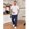 image:imageCOOFANDY Mens Casual Chinos Pants Classic Stretch Relaxed Fit Khaki Pants  Cotton Twill Fabric Straight Fit Flat Front Dress Pants Lightweight Stretch Classic Fit Slacks for Casual Work GolfNavy Blue
