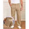image:imageCOOFANDY Mens Casual Chinos Pants Classic Stretch Relaxed Fit Khaki Pants  Cotton Twill Fabric Straight Fit Flat Front Dress Pants Lightweight Stretch Classic Fit Slacks for Casual Work GolfKhaki
