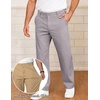 image:imageCOOFANDY Mens Casual Chinos Pants Classic Stretch Relaxed Fit Khaki Pants  Cotton Twill Fabric Straight Fit Flat Front Dress Pants Lightweight Stretch Classic Fit Slacks for Casual Work GolfLight Grey