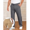 image:imageCOOFANDY Mens Casual Chinos Pants Classic Stretch Relaxed Fit Khaki Pants  Cotton Twill Fabric Straight Fit Flat Front Dress Pants Lightweight Stretch Classic Fit Slacks for Casual Work GolfDark Grey