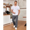 image:imageCOOFANDY Mens Casual Chinos Pants Classic Stretch Relaxed Fit Khaki Pants  Cotton Twill Fabric Straight Fit Flat Front Dress Pants Lightweight Stretch Classic Fit Slacks for Casual Work GolfDark Grey