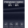 image:imageCOOFANDY Mens Casual Cotton Linen Shorts Elastic Waist Drawstring Shorts  Stretch Linen Chino Lightweight Breathable Flat Front Phone Pockets Regular Fit 9 Inch Inseam Summer Beach VacationNavy Blue