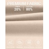 image:imageCOOFANDY Mens Casual Cotton Linen Shorts Elastic Waist Drawstring Shorts  Stretch Linen Chino Lightweight Breathable Flat Front Phone Pockets Regular Fit 9 Inch Inseam Summer Beach VacationBeige