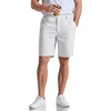 image:imageCOOFANDY Mens Casual Shorts 9 Flat Front Elastic Waist Linen Dress Shorts  Premium Linen Blend Fabric Lightweight Breathable SkinFriendly Straight Leg Summer Beach WearWhite