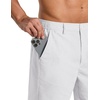 image:imageCOOFANDY Mens Casual Shorts 9 Flat Front Elastic Waist Linen Dress Shorts  Premium Linen Blend Fabric Lightweight Breathable SkinFriendly Straight Leg Summer Beach WearWhite