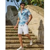image:imageCOOFANDY Mens Casual Shorts 9 Flat Front Elastic Waist Linen Dress Shorts  Premium Linen Blend Fabric Lightweight Breathable SkinFriendly Straight Leg Summer Beach WearWhite