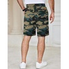 image:imageCOOFANDY Mens Casual Shorts Cotton Elastic Waist Drawstring Summer Shorts  Stretch Waist Lightweight Soft Breathable Classic fit Vacation Beach ShortsCamouflage 2