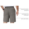 image:imageCOOFANDY Mens Casual Shorts Cotton Elastic Waist Drawstring Summer Shorts  Stretch Waist Lightweight Soft Breathable Classic fit Vacation Beach Shorts2 Pack  Dark Grey  Light Khaki