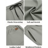 image:imageCOOFANDY Mens Casual Shorts Cotton Elastic Waist Drawstring Summer Shorts  Stretch Waist Lightweight Soft Breathable Classic fit Vacation Beach ShortsSage Green
