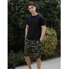 image:imageCOOFANDY Mens Casual Shorts Cotton Elastic Waist Drawstring Summer Shorts  Stretch Waist Lightweight Soft Breathable Classic fit Vacation Beach ShortsCamouflage 2