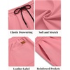 image:imageCOOFANDY Mens Casual Shorts Cotton Elastic Waist Drawstring Summer Shorts  Stretch Waist Lightweight Soft Breathable Classic fit Vacation Beach ShortsPink