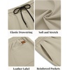 image:imageCOOFANDY Mens Casual Shorts Cotton Elastic Waist Drawstring Summer Shorts  Stretch Waist Lightweight Soft Breathable Classic fit Vacation Beach ShortsLight Khaki