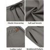 image:imageCOOFANDY Mens Casual Shorts Cotton Elastic Waist Drawstring Summer Shorts  Stretch Waist Lightweight Soft Breathable Classic fit Vacation Beach ShortsDark Grey